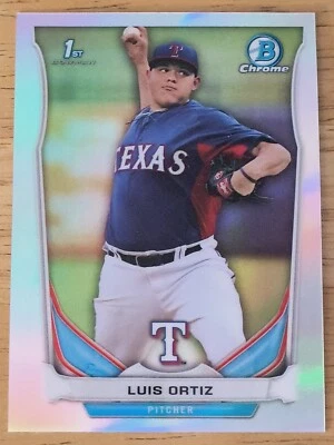 2014 Bowman Chrome Draft Luis Ortiz #CDP26 Silver Refractor Rookie 1st Bowman - Image 1 of 2