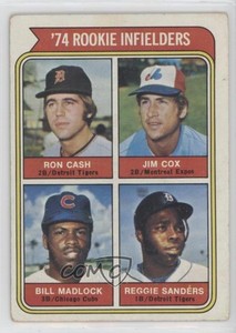 1974 Topps Infielders Jim Cox Bill Madlock Ron Cash Reggie Sanders Rookie RC