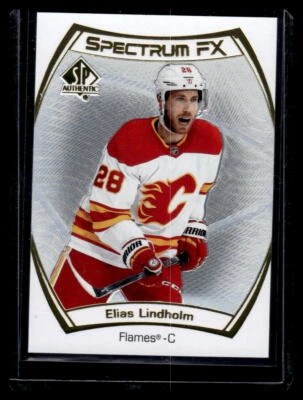 2021 SP Authentic Spectrum FX Elias Lindholm  #S-17 Calgary Flames - Image 1 of 2