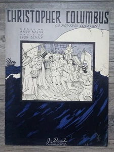 Rhythm Cocktail CHRISTOPHER COLUMBUS Andy Razaf Leon Berry spartiti vintage 1936 - Foto 1 di 4