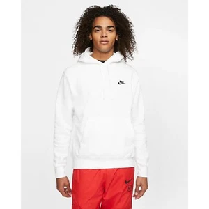 Nike Pull Over Hoodie, White/White/Black Medium - BV2654-100 - Picture 1 of 4