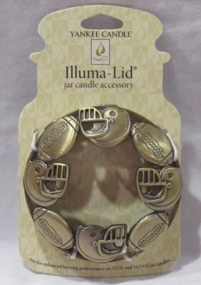 Yankee Candle Illuma-Tapa Vela Tarro Topper J/T FÚTBOL Casco en Oro Cepillado Foto 1 de 4
