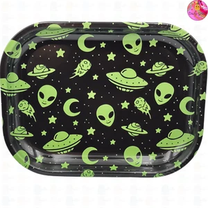 Bandeja metálica multiusos Alien UFO - 14x18 cm - Joyería/Cristales/Cambio placa de regalo - Imagen 1 de 6