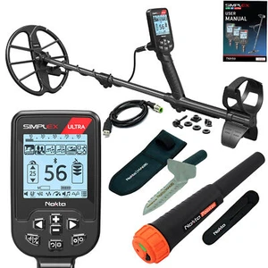 Nokta Simplex Ultra Waterproof Metal Detector w/ Pinpointer & Digger - Picture 1 of 7