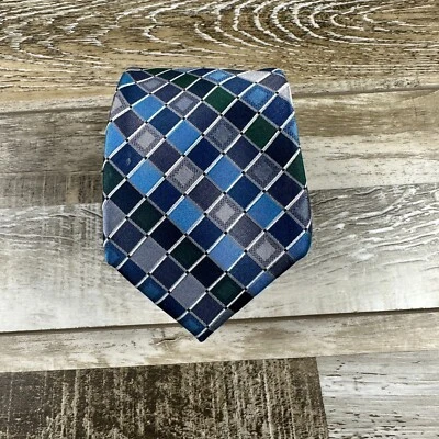 Hombre Madison Seda Cuello Corbata Azul Multicolor Foto 1 de 4