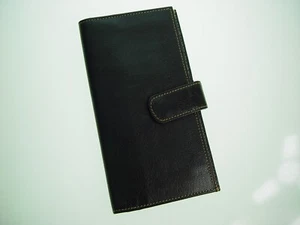 TUSK Geldbörse schwarz genarbtes Leder - Bild 1 von 6