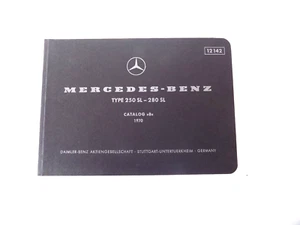 1967 mercedes 250 sl parts catalog w113 pagoda no part numbers original 250sl - Picture 1 of 8