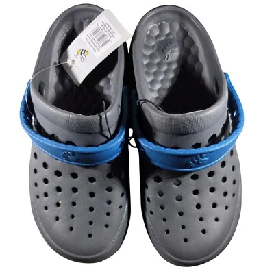 Kids Active clogs size J4 Joybees Slip-On Shoes girl boy casual black teal - Image 1 of 4