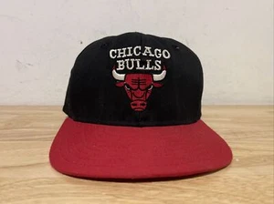 NBA Chicago Bulls Snapback Gorra Sombrero Rojo Negro Hecho en EE. UU. De Colección - Imagen 1 de 6