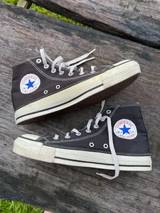 Vintage 80s 90s Converse Chuck Talor Black size 6 made in USA - Picture 1 of 7