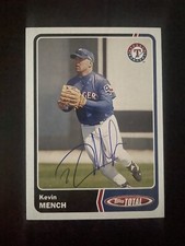 2003 Topps Total #549 Kevin Mench Texas Rangers Signed Card Autographed