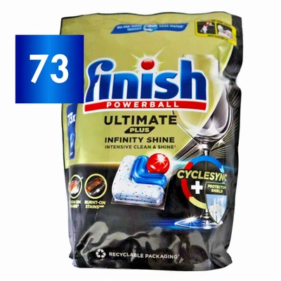 Finish Ultimate Plus Infinity Shine Dishwasher Tablets | 73 Pack - Image 1 of 3