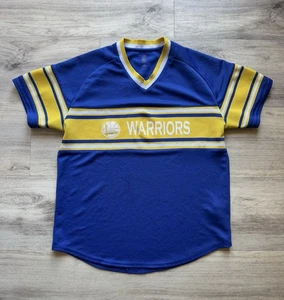 Golden State Warriors NBA Warm-Up Trikot blau und gelb Herren Größe Large - Bild 1 von 7