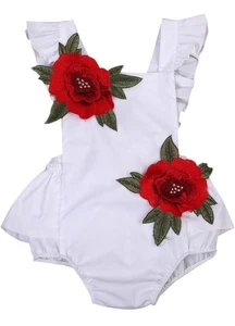 Baby Blumen Overall Ropa Para Bebe Recien Nacido Hembra Niñas Conjuntos 6-12 Monate - Bild 1 von 3