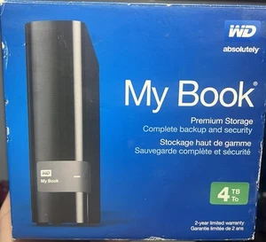 WD My Book Premium Storage 4TB External Hard Drive New - Picture 1 of 2