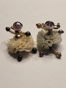 Antique Dancer Pin Brooch Lot Of 2 Very Rare Brooch Pins In Great Condition HTF - Picture 1 of 5