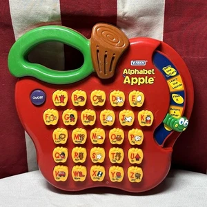 VTECH phonics Alphabet Apple vtg preschool learning toy 1998 animals quiz  - Picture 1 of 3