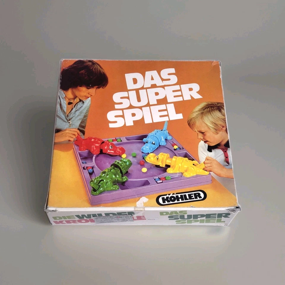 Köhler Die wilden Krokodile 3D Vintage Brettspiel 70er Jahre Made in W. Germany - Bild 1 von 4