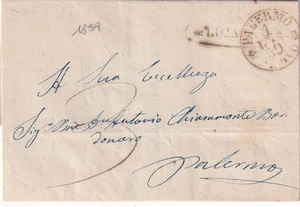 XX372 - SIZILIEN - PREF. DA LICATA A PALERMO 1859 - Bild 1 von 1