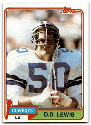 1981 Topps D.D. Lewis Dallas Cowboys #134 - Image 1 of 2