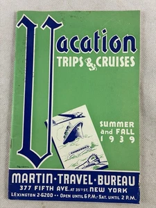 Vacation Trips & Crusies, Summer and Fall 1939 Guide Book - Bild 1 von 11