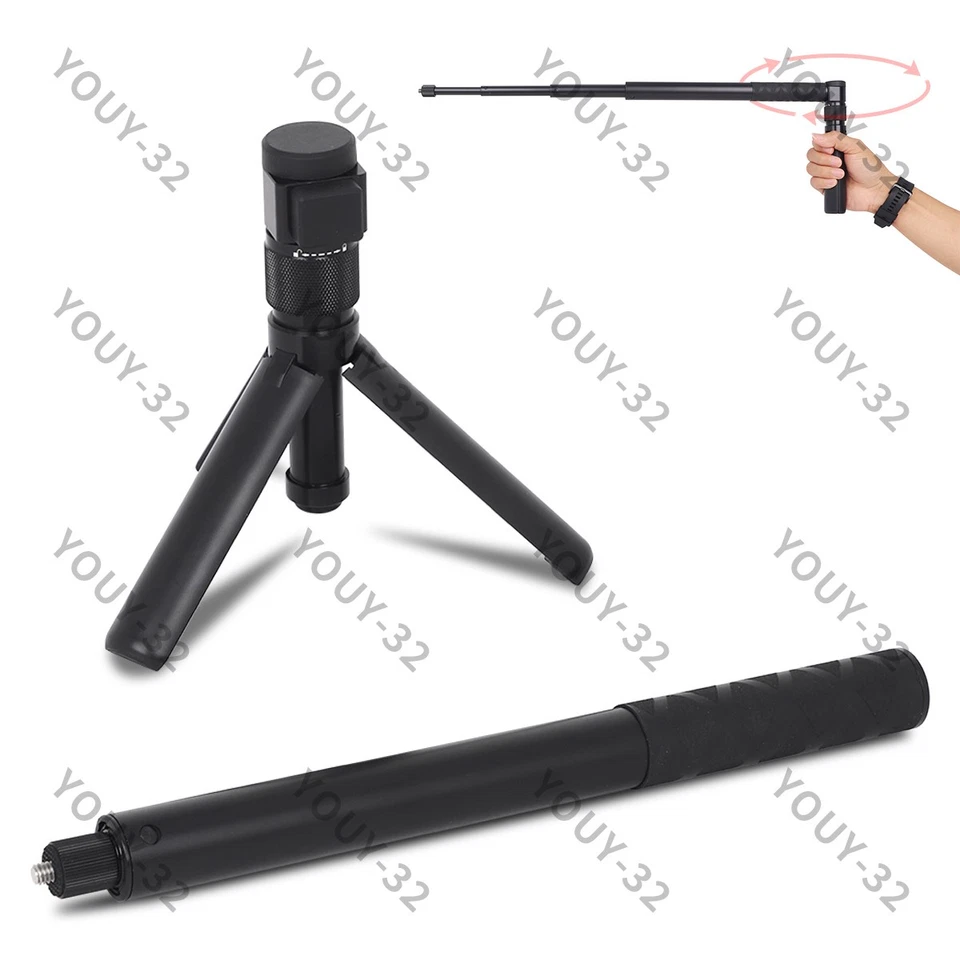 Paquete Bullet Time Mango Trípode Selfie Stic Oculto para Insta 360 Go Pro 2 3 ONE Foto 1 de 4