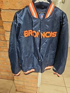 Vintage Denver Broncos NFL PRO STUFF QUILTED JACKET XL EXCELLENT SHAPE  - Picture 1 of 5
