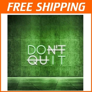 Don't Quit LED Neon Wall Sign - Stylish USB Powered Motivational Decor - Picture 1 of 10