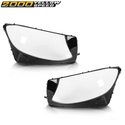 Fit For 2016-2019 Mercedes-Benz GLC-Class W253 Left & Right Headlight Lens Cover Foto 1 de 4