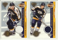 2000-01 PS TITANIUM DRAFT DAY PATRIC KJELLBERG JERSEY /520 Game Used #54 Preds