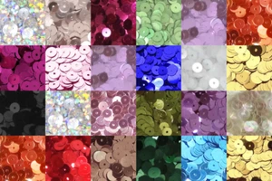 High-Quality Kyoto Sequins 3mm-6mm Flat Round 5000pcs Metallic 20 Colors - Picture 1 of 23