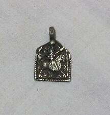 Amulet/Pendant Made Of Silver With A Print Of Goddess Shiv On Horse EBAY NO. 350