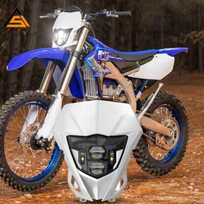 LED Headlight+Shell For Yamaha WR450F WR250F 2013 2014 2015 2016 2017 2018-2023 - Image 1 of 4