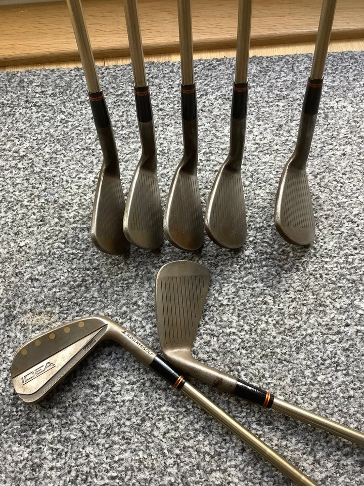 Rare Adams MB2 irons Raw forged irons, 4-PW, PGA tour issue shafts (+3i head) - Image 1 of 4