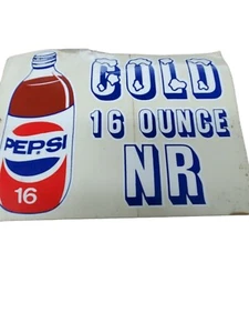 PEPSI COLA OVAL DESIGN VINYL DECAL STICKER 16Oz NR 4.5" X 4.5" - Picture 1 of 4