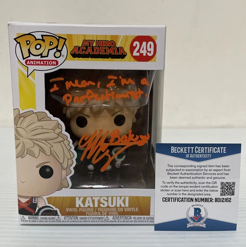 Clifford Chapin Signed Katsuki Bakugo 249 My HERO ACADEMIA Funko Pop BECKETT 21 Cover