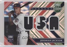 2018 Panini Elite Extra Edition USA Materials Emerald /10 Jeremiah Jackson
