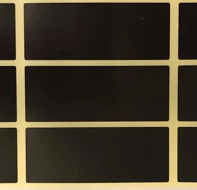 Large - Black 30 x 78mm Colour Code Rectangles / Filing / File Sticky Labels - Image 1 of 2