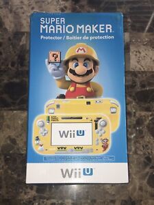 NEW w/ Box Super Mario Maker Wii U Gamepad Shell Case Rare Hori NIB 2015 1 2 Nes