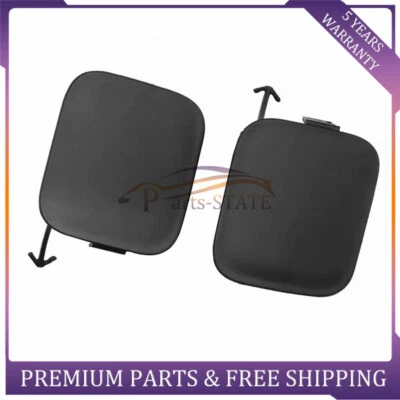 Par de parachoques delantero izquierdo+derecho para Toyota Prius V 2012-2014 gancho de remolque tapa de ojo cubierta Foto 1 de 4