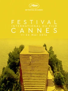 Cannes film festival 2016 poster ufficiale originale 32"" x 24"" arrotolato nuovo di zecca - Foto 1 di 1