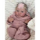 Reborn Baby Doll Girls 19in Preemie Lifelike Full Vinyl Body with Veins Handmade