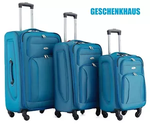 Koffer Stoff Stoffkoffer Trolleys Kofferset Reisekoffer Weichschalen M bis XXL - Bild 1 von 124
