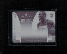 Kemba Walker 2012-13 Immaculate PRINTING PLATE Rookie RC #1/1 Bobcats UCONN