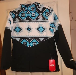 The North Face Girls' Brianna Insulated Hooded Jacket Aztec XL 18 - Picture 1 of 5