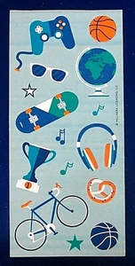 Hallmark Blueberry Scented Scratch & Sniff Games & Hobbies Celebration Sheet - Picture 1 of 1