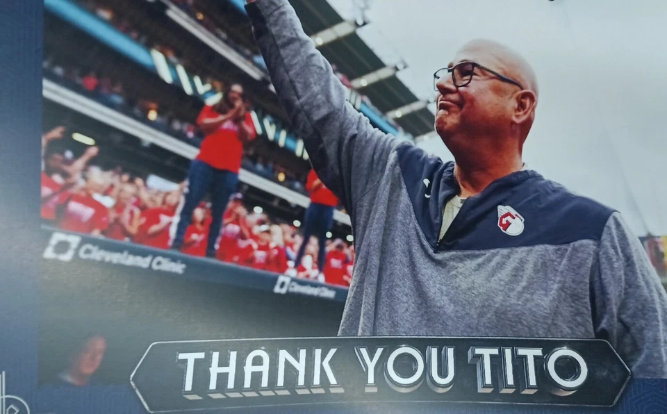 Cleveland Guardians Tito Francona Print Thank You SGA MLB - Image 1 of 1