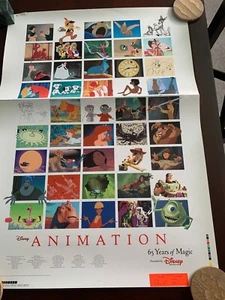 EINZIGARTIG DISNEY MAGAZIN GESCHICHTE DER ANIMIERTEN FUNKTIONEN POSTER PROTOTYP - Bild 1 von 12