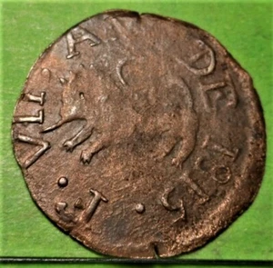 Escasa, FERNANDO VII, 1/2 Real, 1815, GUAYANA, Áureo y Calico.-346, Cobre - Imagen 1 de 2