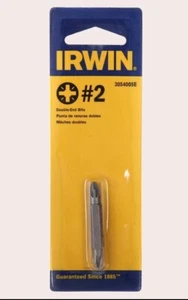 10 x IRWIN Double Ended #2 PH Pozidriv Driver Bits x 45mm - FREE POSTAGE - Picture 1 of 2
